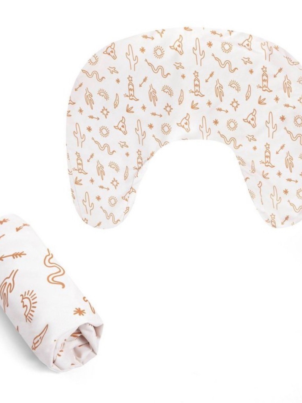 Boppy Nursing Pillow Cover in White and Tan Southwest Desert
